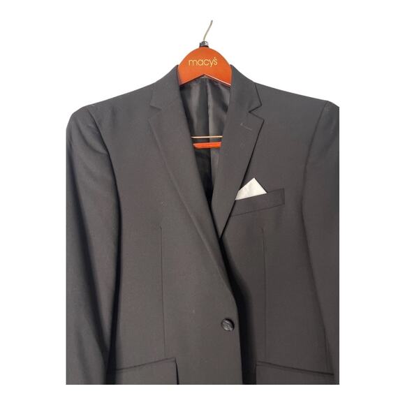 Kenneth Cole Reaction Suit Separate Jacket Blazer Two Button Black Size 38R 31W - Picture 3 of 10